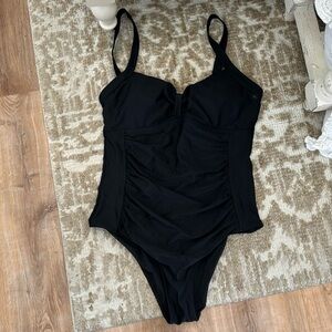 Flattering Black Swim Suit